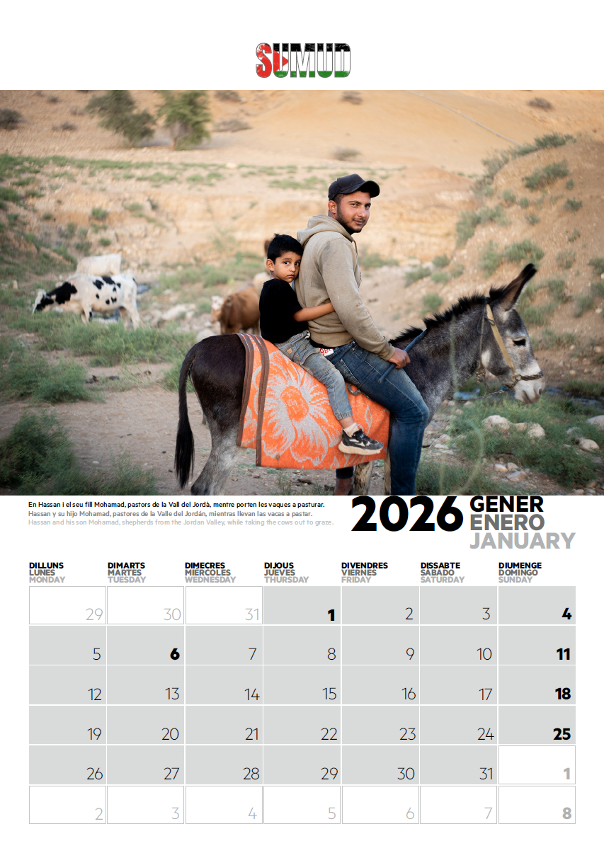 Calendario Solidario Palestina 2026